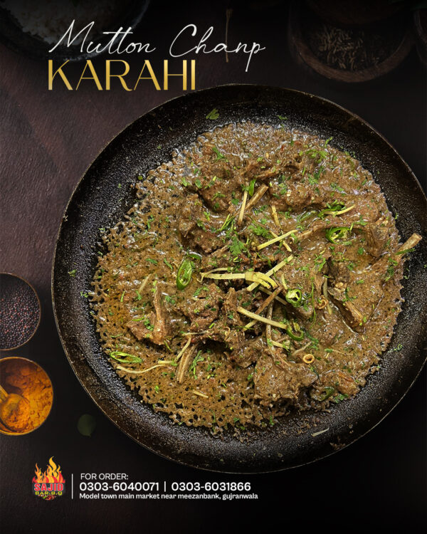 Mutton Champ Karahi