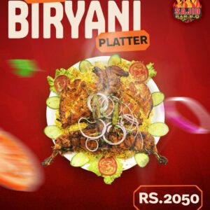 Biryani Platter with Chat Pata